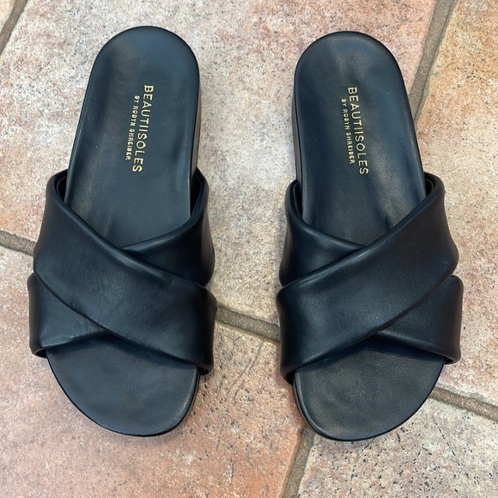 BEAUTISOLES SLIDES BLACK SIZE 40